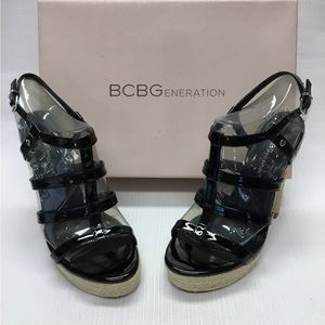 BCBG New Exciting Black Patent Heels.